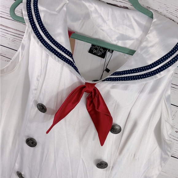 Living Dead Souls Belted Sailor Dress in Size XL *READ DESCRIPTION - Picture 3 of 7